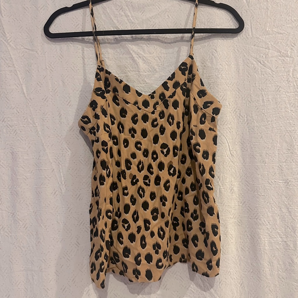 Animal Print Adjustable Strap Tank